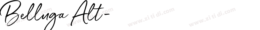 Belluga Alt字体转换